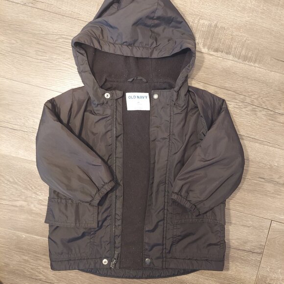Old Navy Toddler Coat Hooded Jacket Size 3T | Raincoat Windbreaker - Picture 3 of 7